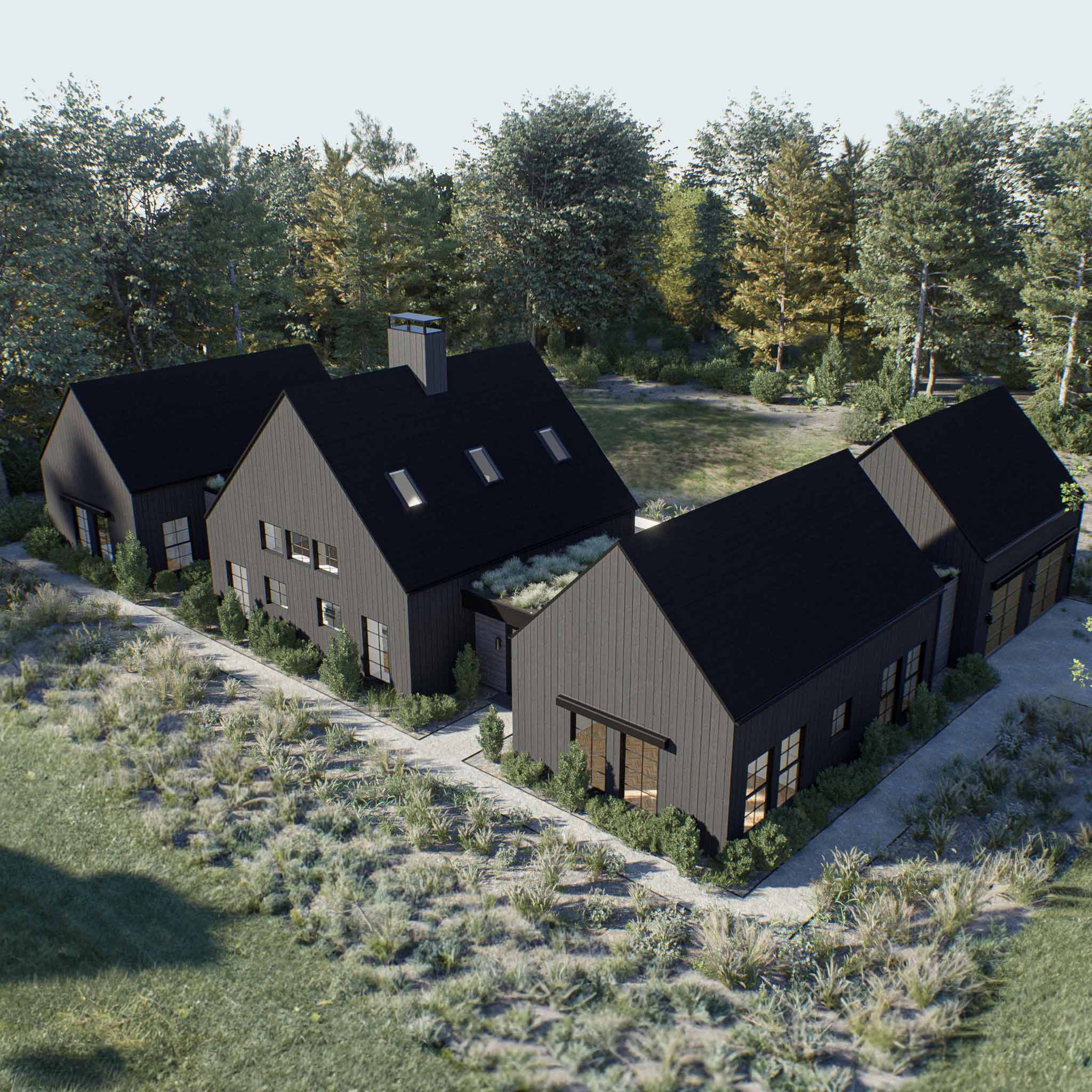 Deluxe Cottage + Garage House Plan