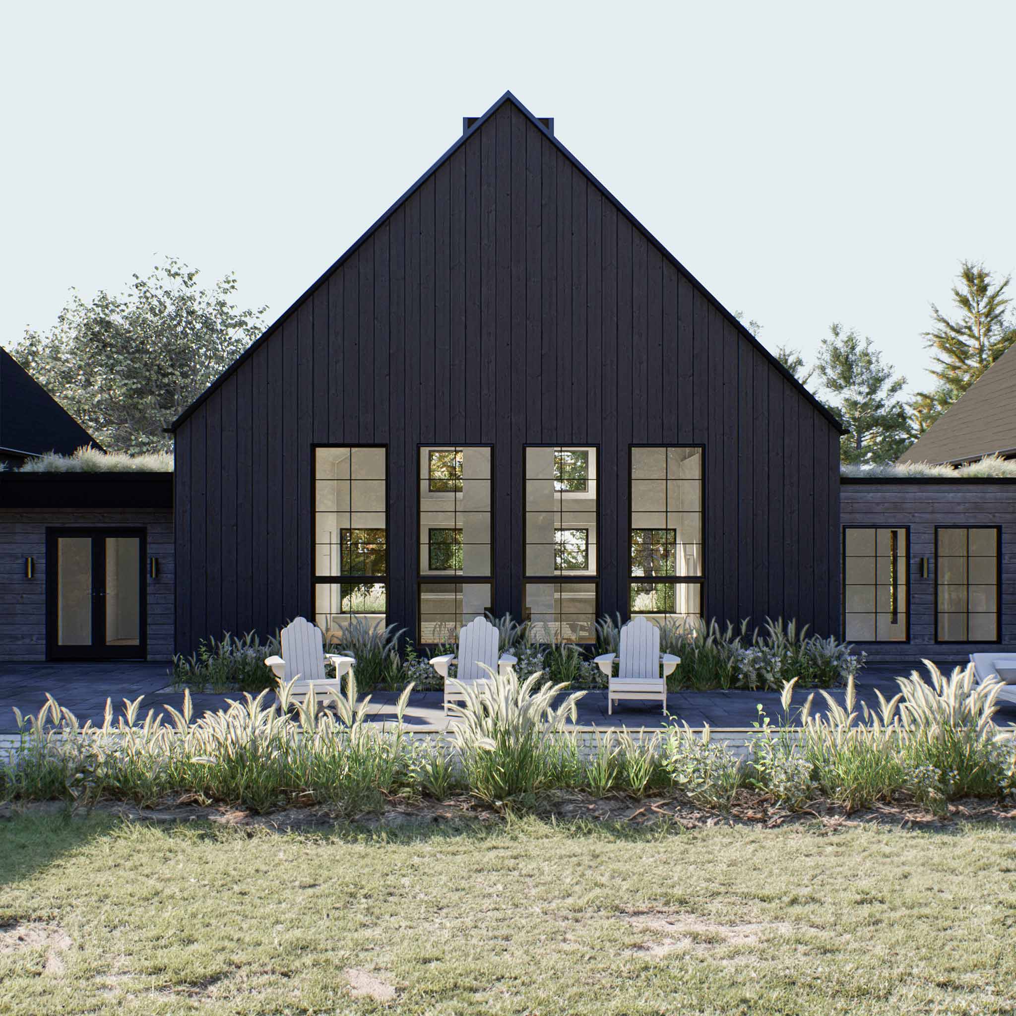 Deluxe Cottage + Garage House Plan