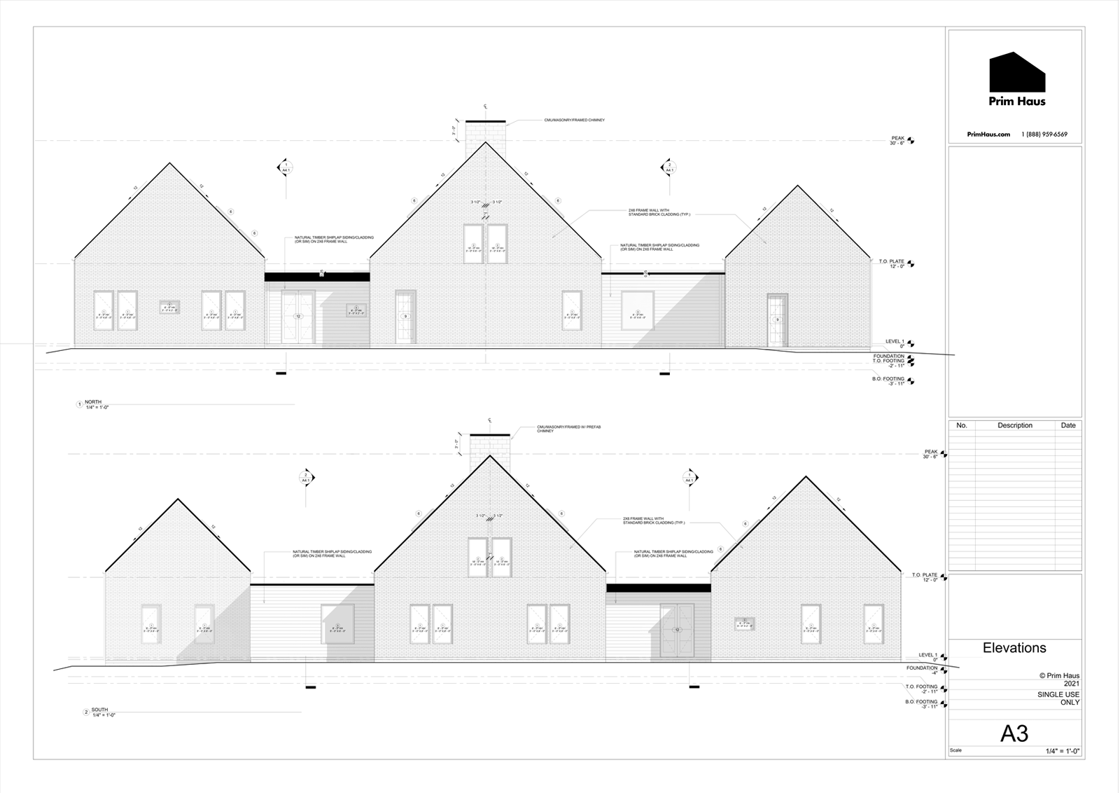 prim haus sample elevations
