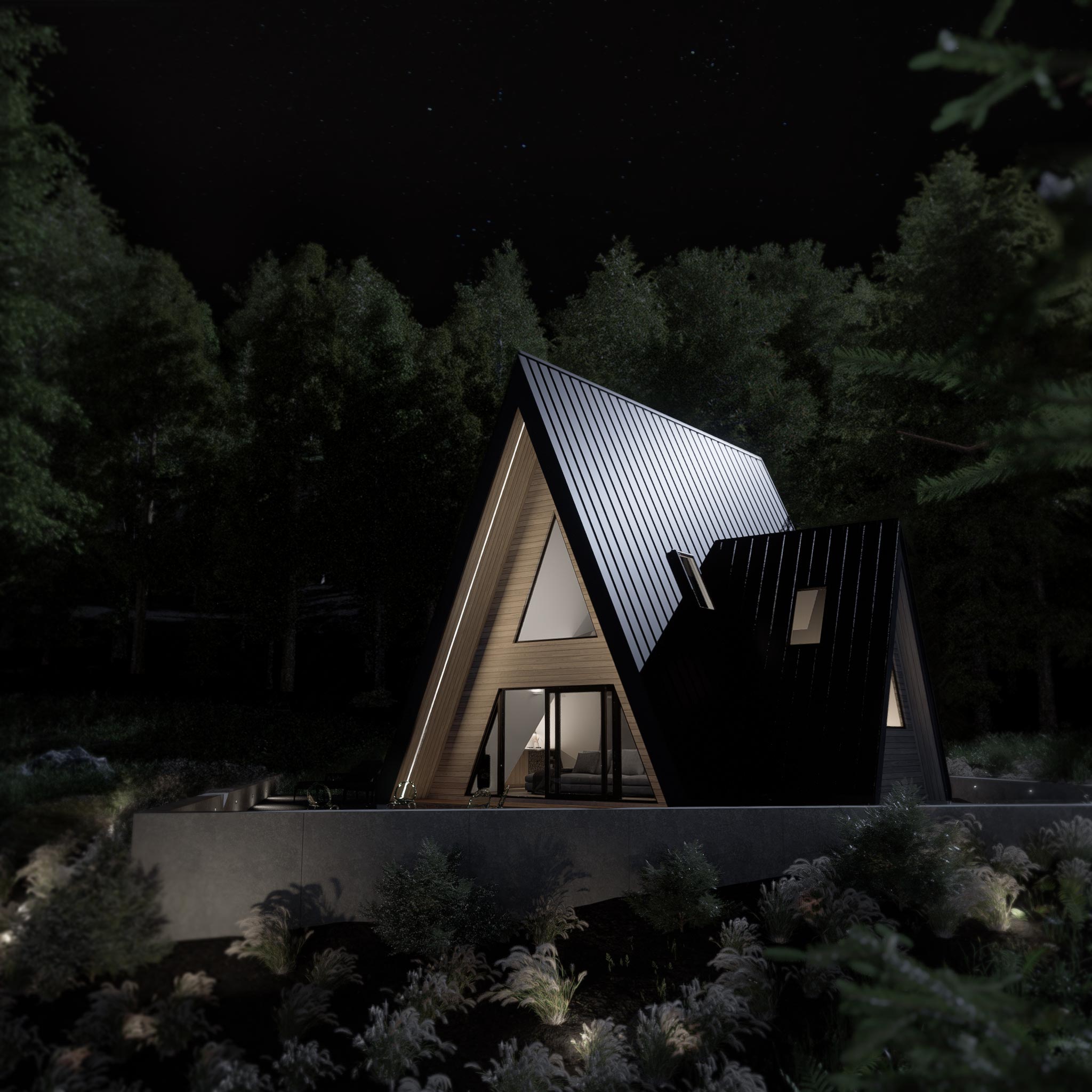 A Frame Cabin Plan