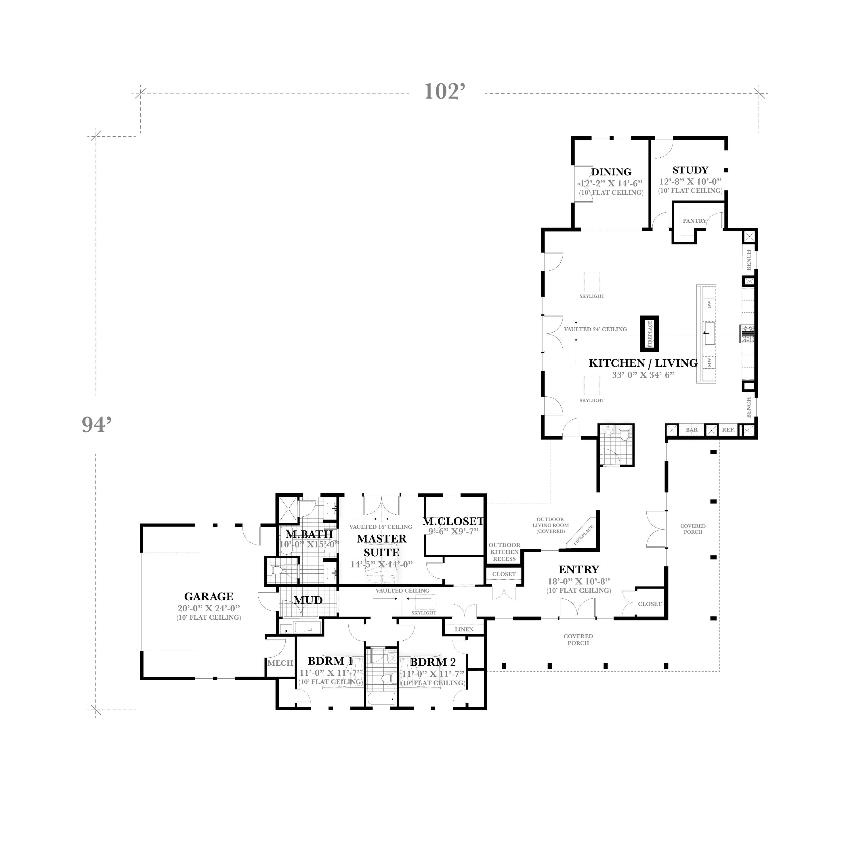 Modern Farm & Country House Plan