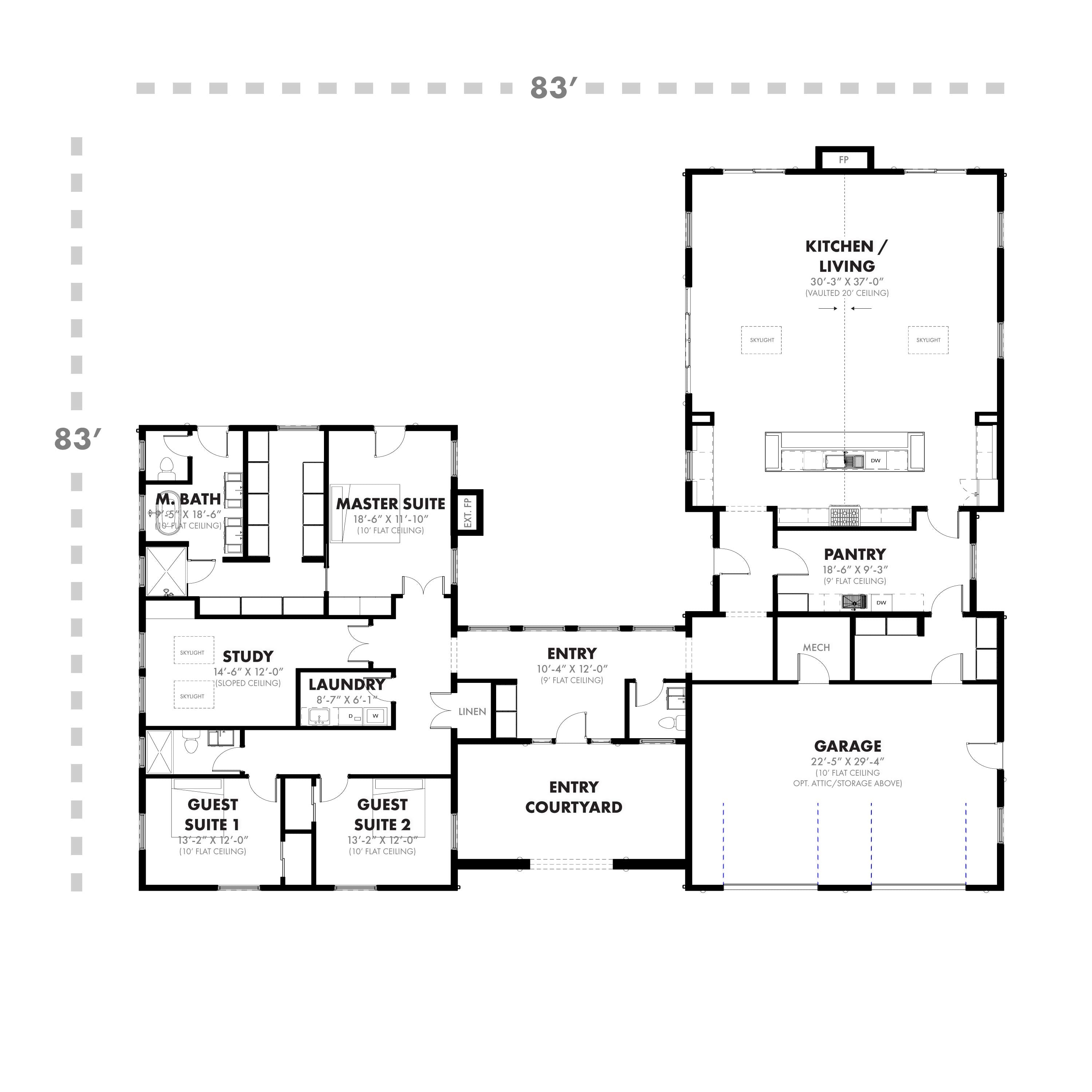 Midnight Farmhouse Plan