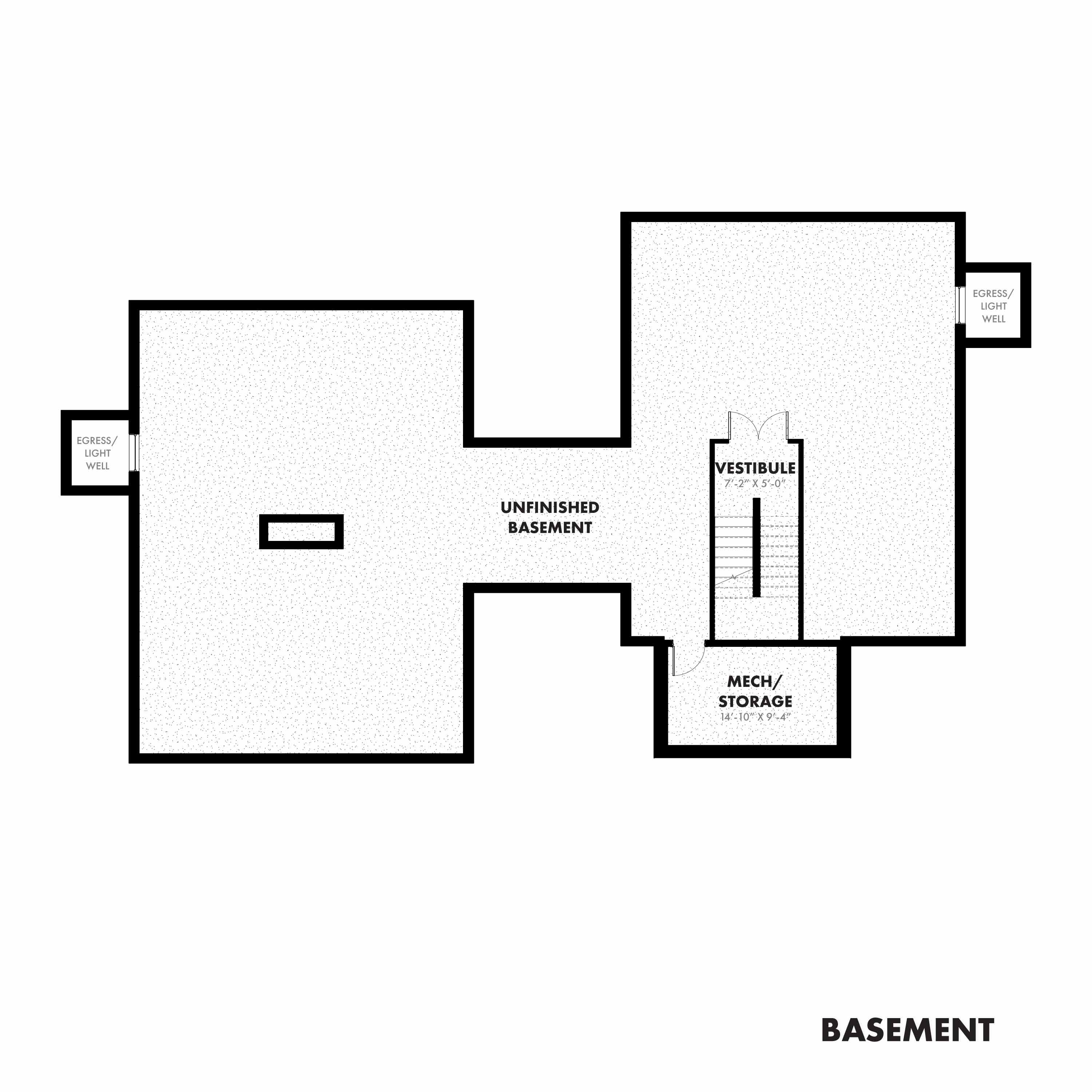 Three Gables Cottage House Plan - Study Set