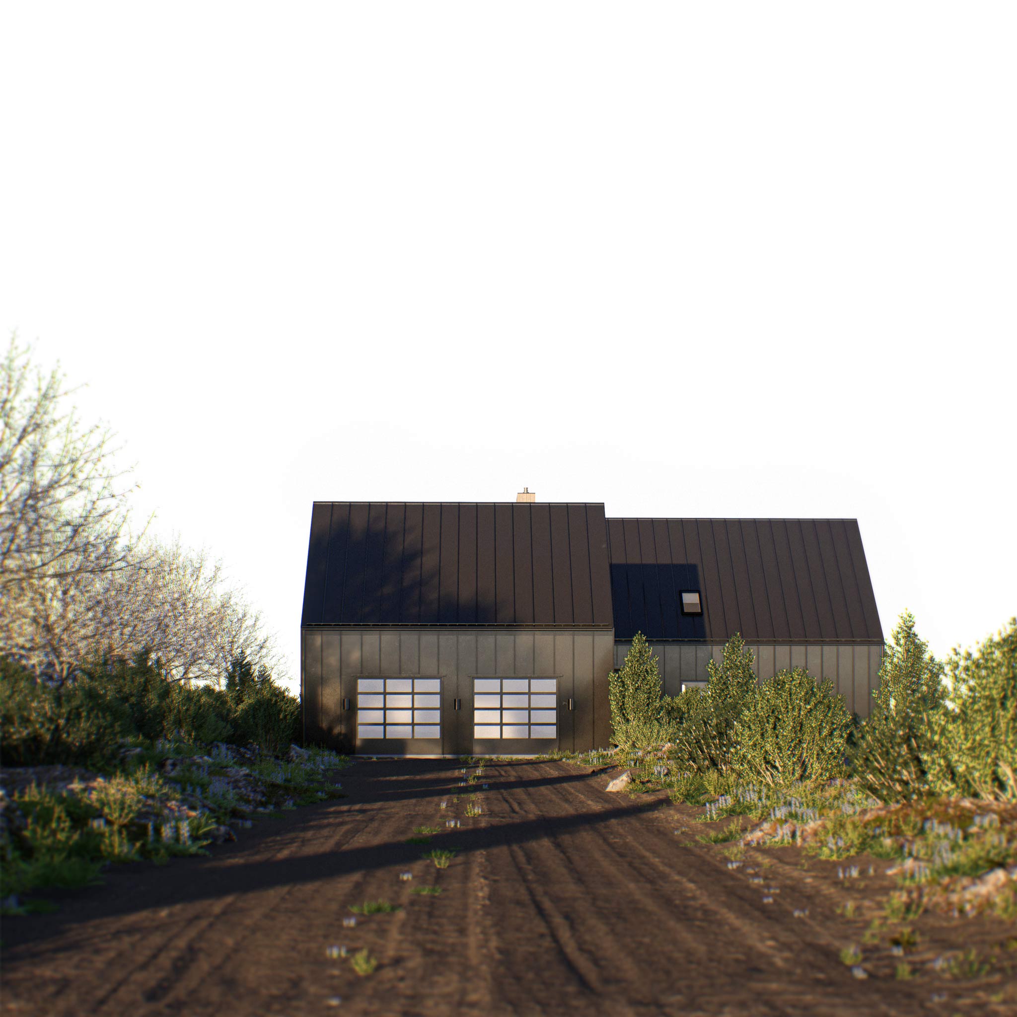 Mini Rambler + Garage House Plan