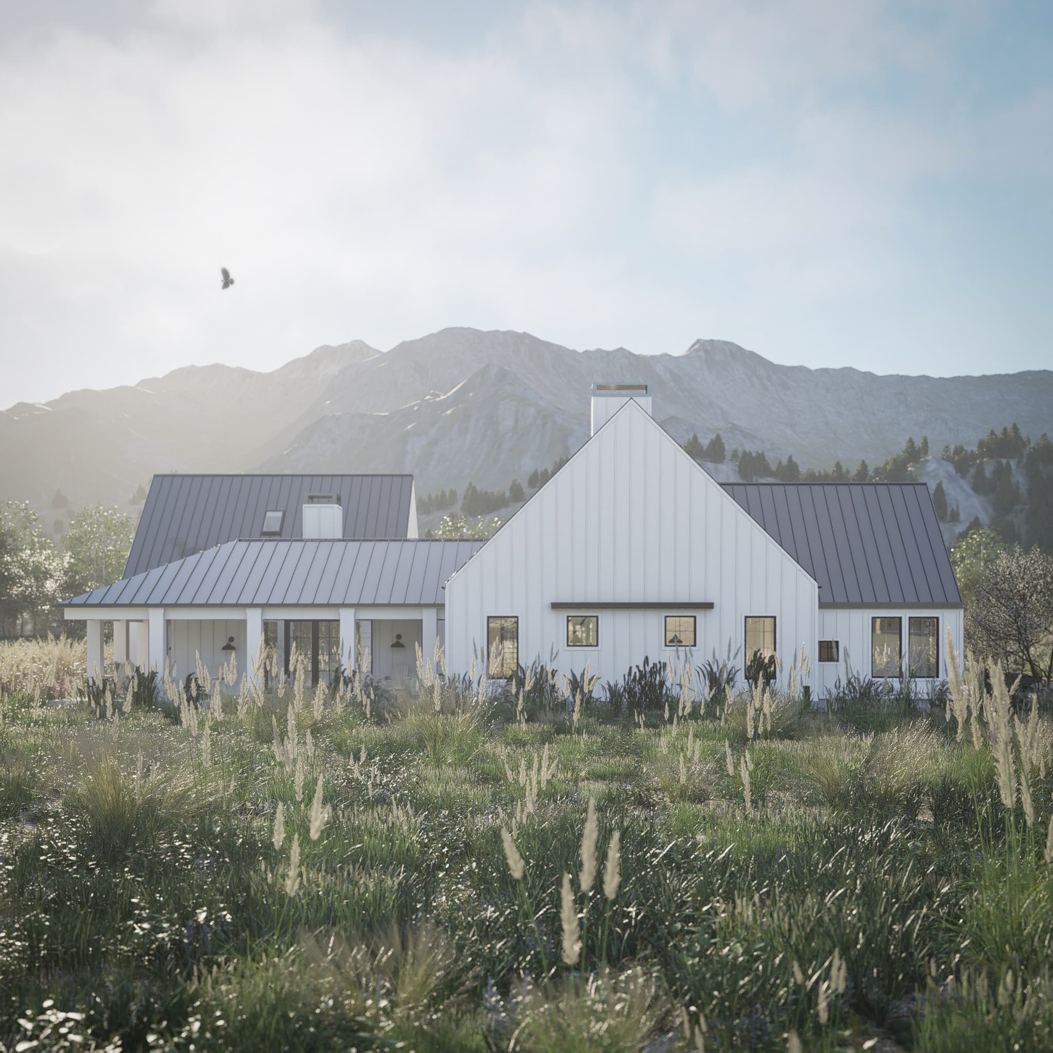 Modern Farm & Country House Plan