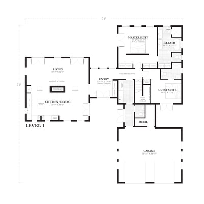 Mini Cottage House Plan + Garage