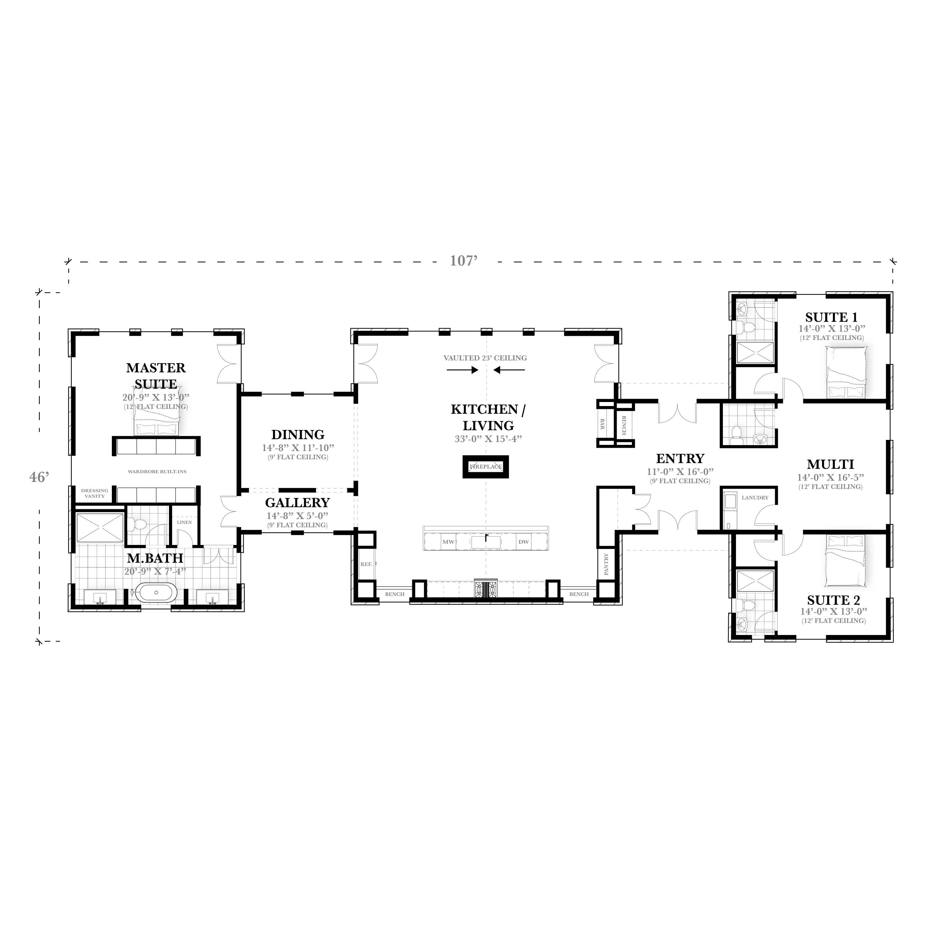 Deluxe Cottage House Plan