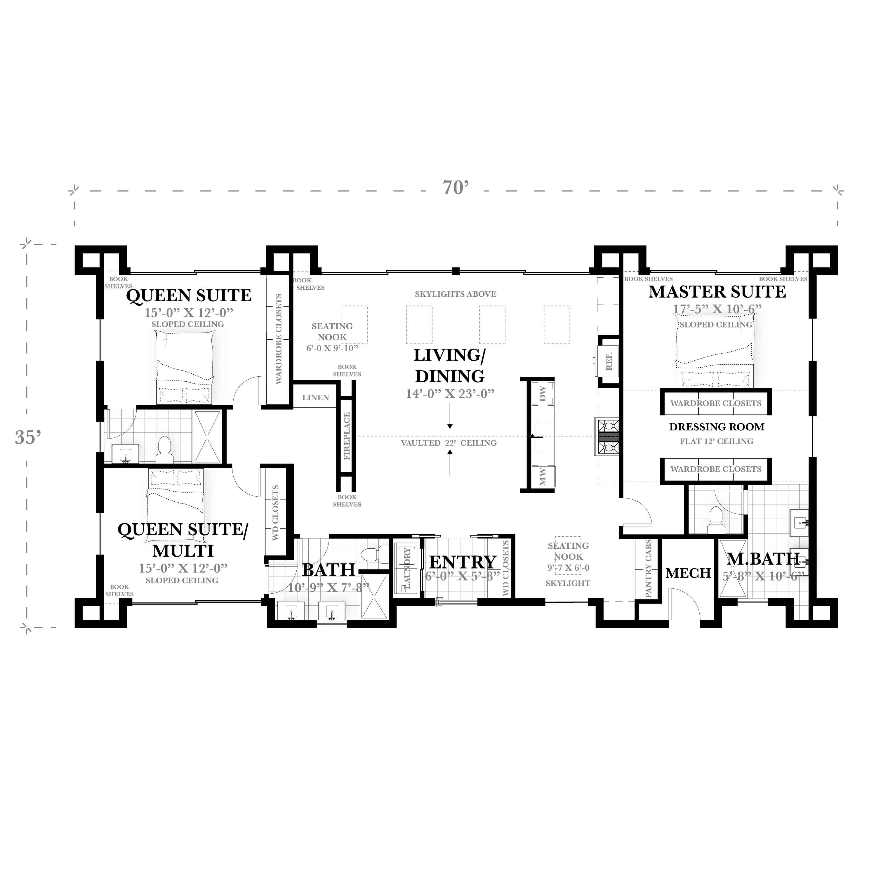 Mini Rambler House Plan